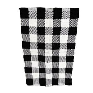 Huntington Home Door Accent Rug Black White Buffalo Plaid Doormat Decor 24 x 36